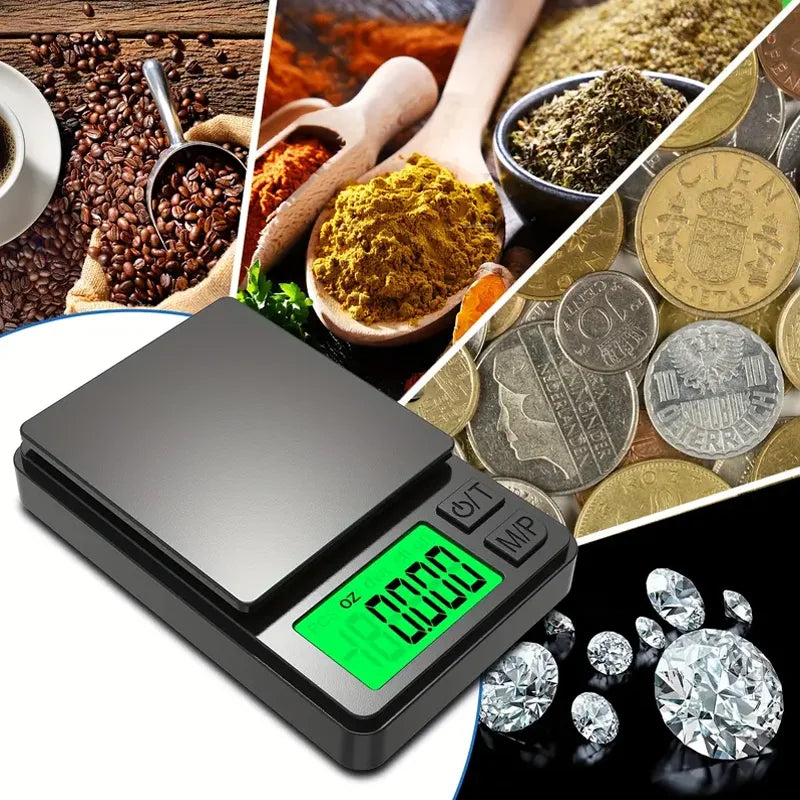Elite Macro Scale 0.1g Precision 🎯 Portable Digital Food Scale with Backlit LCD