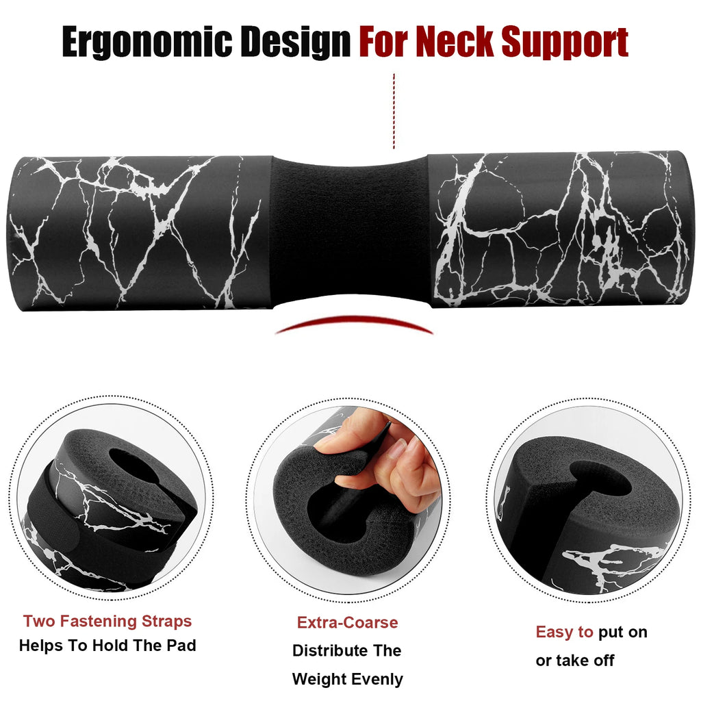 Elite Marble Barbell Pad™ – Zero Neck & Hip Pain Support 🛡️🔥