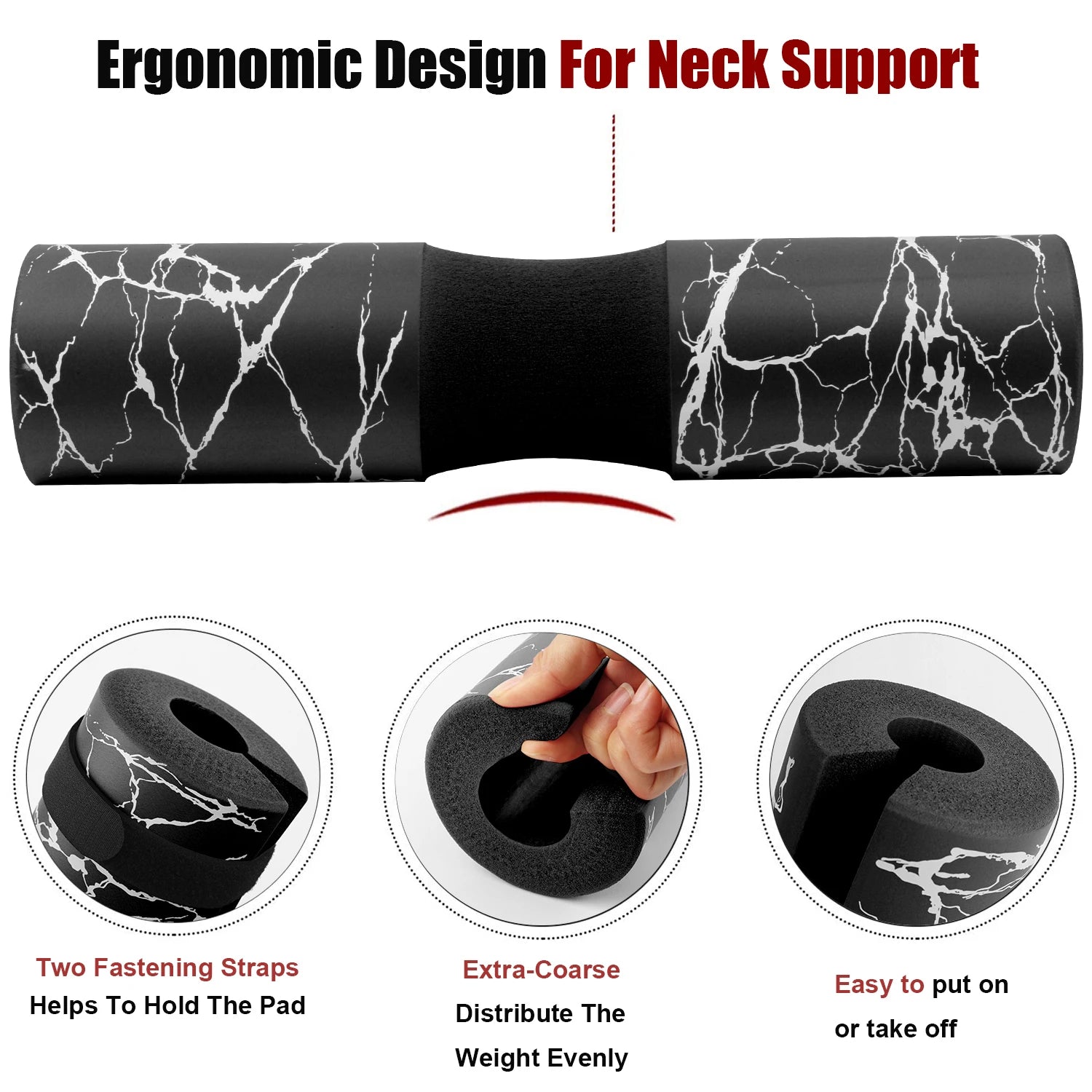 Elite Marble Barbell Pad™ – Zero Neck & Hip Pain Support 🛡️🔥