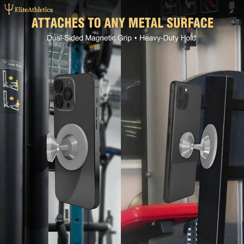 🔱 Elite Dual Magnetic Gym Phone Mount 🧲📱💪