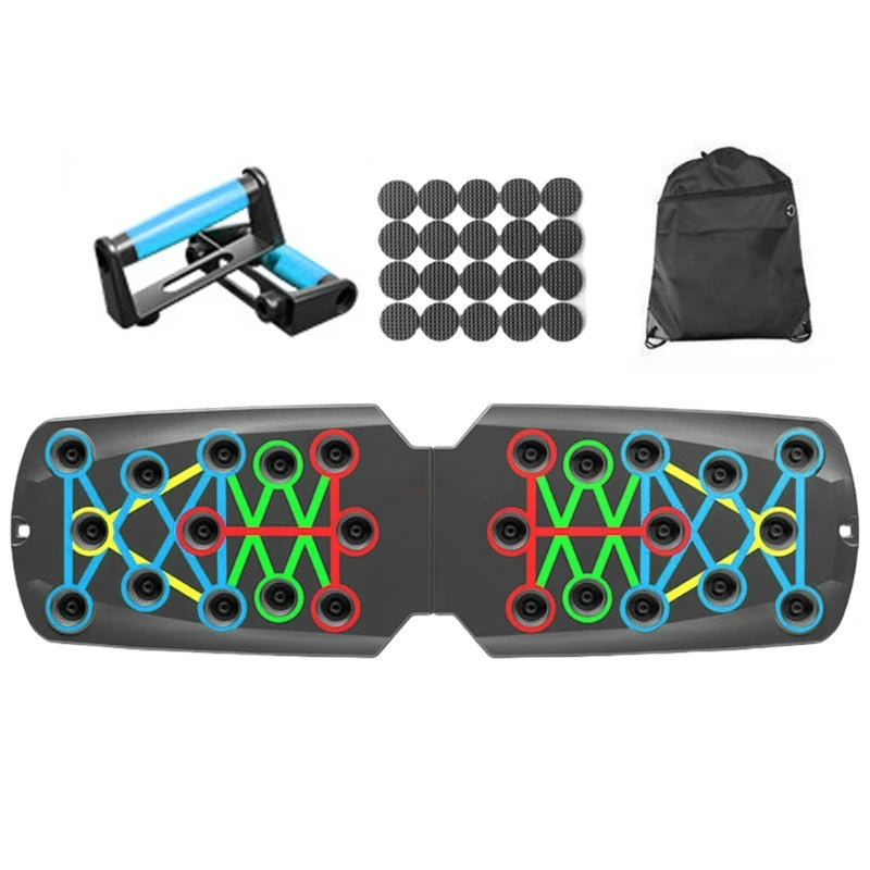 Elite Core-Grip™ 9-in-1 Pro Push-Up Board | Multi-Function Home Workout System 🏋️‍♂️🔥