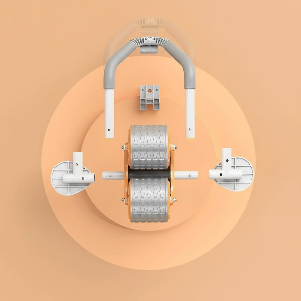 Elite Pro Core-Sculpt: Automatic Rebound Ab Wheel with Smart Display