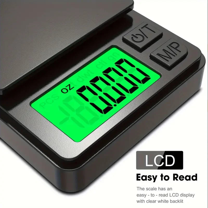 Elite Macro Scale 0.1g Precision 🎯 Portable Digital Food Scale with Backlit LCD