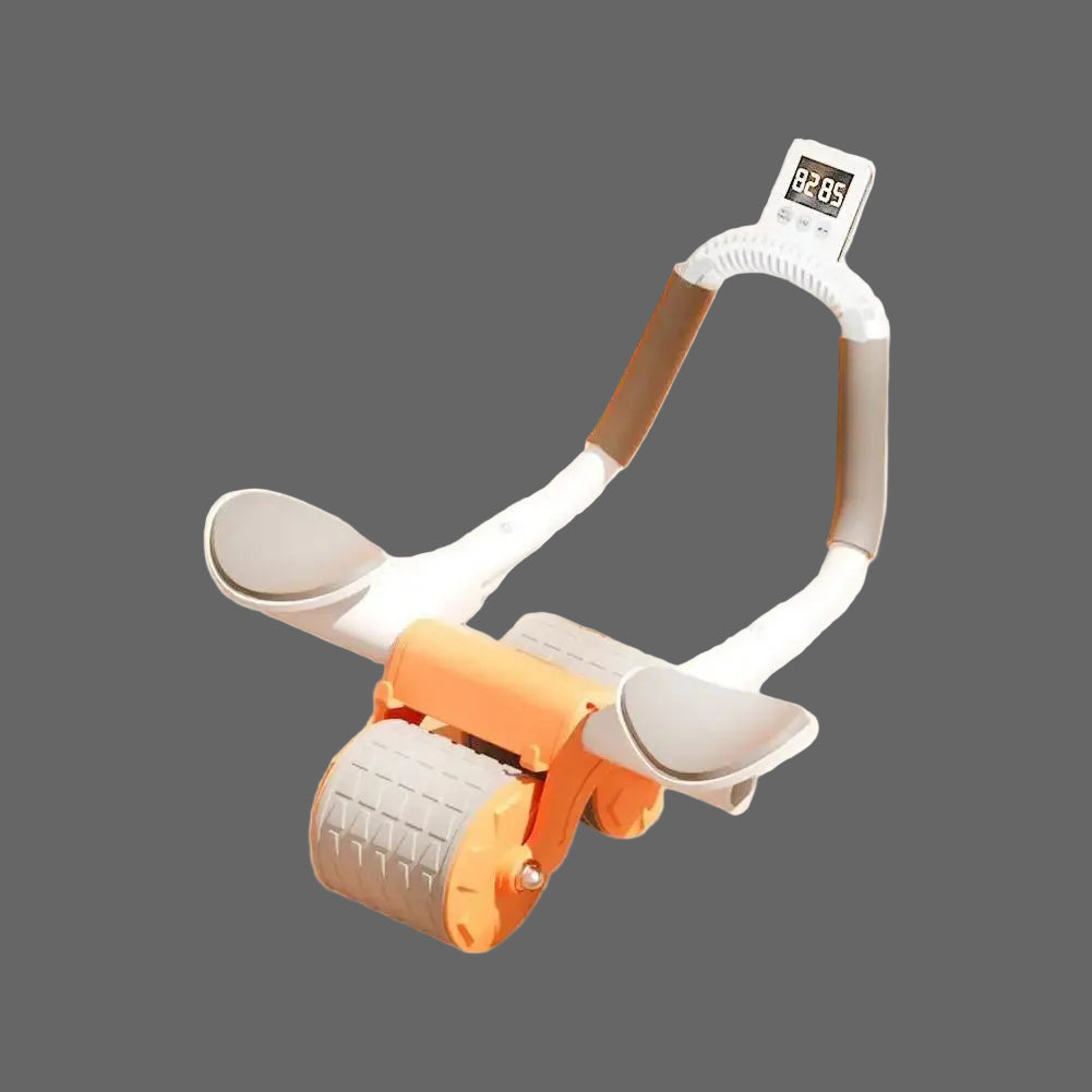 Elite Pro Core-Sculpt: Automatic Rebound Ab Wheel with Smart Display