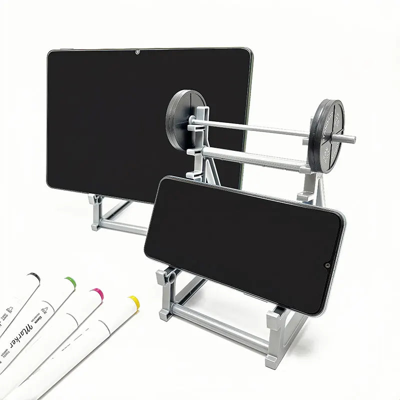 🏋️‍♂️ Mini Barbell Squat Rack - Desk Organizer & Phone Stand 📱 | EliteAthletics