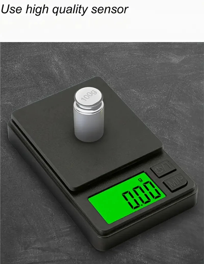 Elite Macro Scale 0.1g Precision 🎯 Portable Digital Food Scale with Backlit LCD