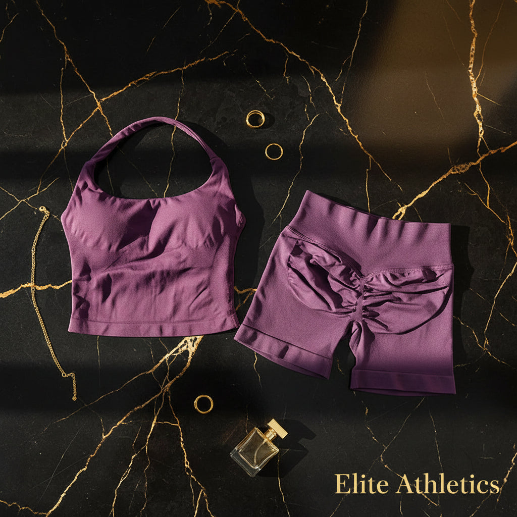Elite Sculpt 2-Piece Yoga Set | Seamless High-Waist Contour
