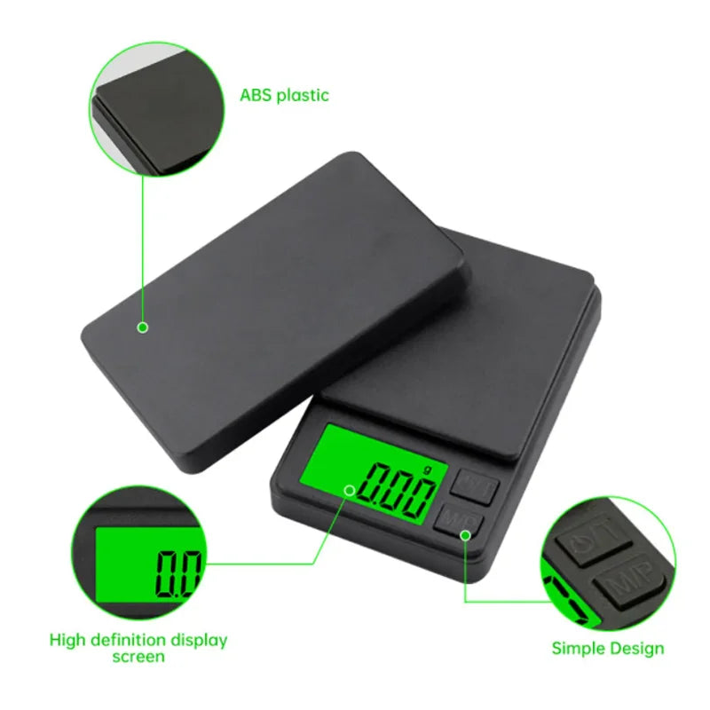 Elite Macro Scale 0.1g Precision 🎯 Portable Digital Food Scale with Backlit LCD