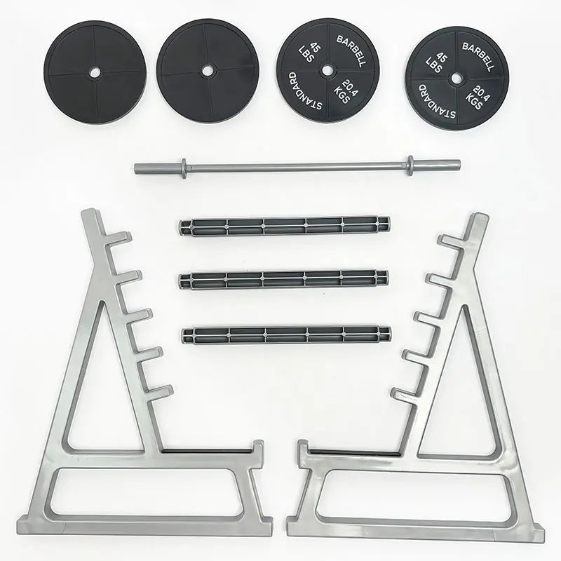 🏋️‍♂️ Mini Barbell Squat Rack - Desk Organizer & Phone Stand 📱 | EliteAthletics