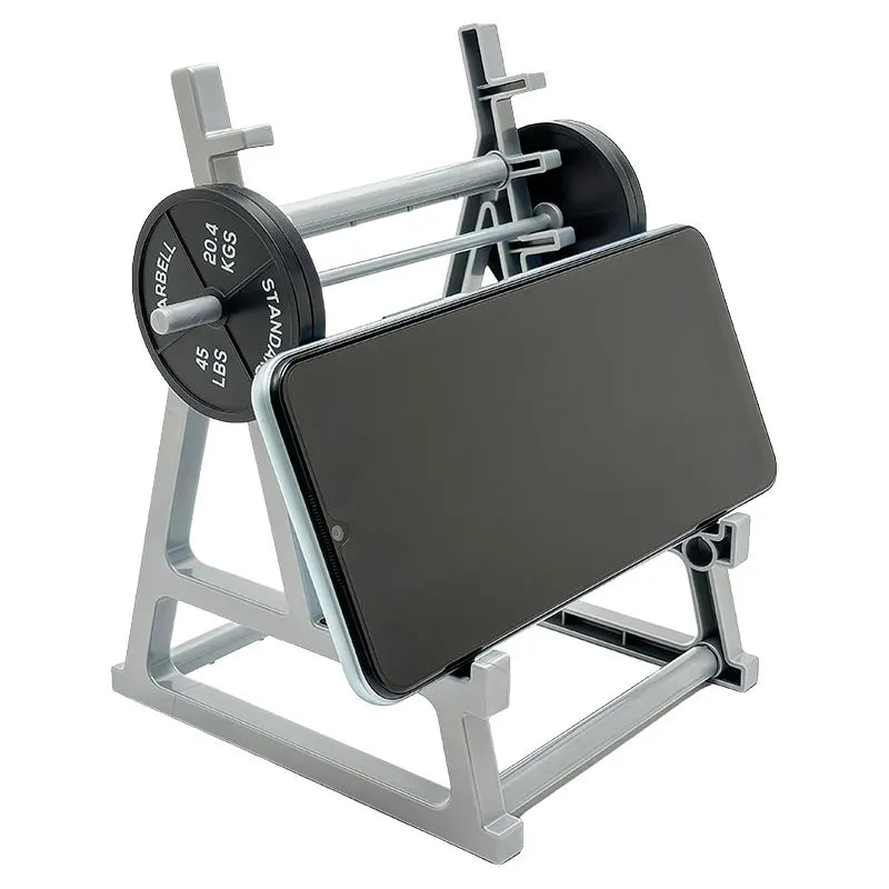 🏋️‍♂️ Mini Barbell Squat Rack - Desk Organizer & Phone Stand 📱 | EliteAthletics