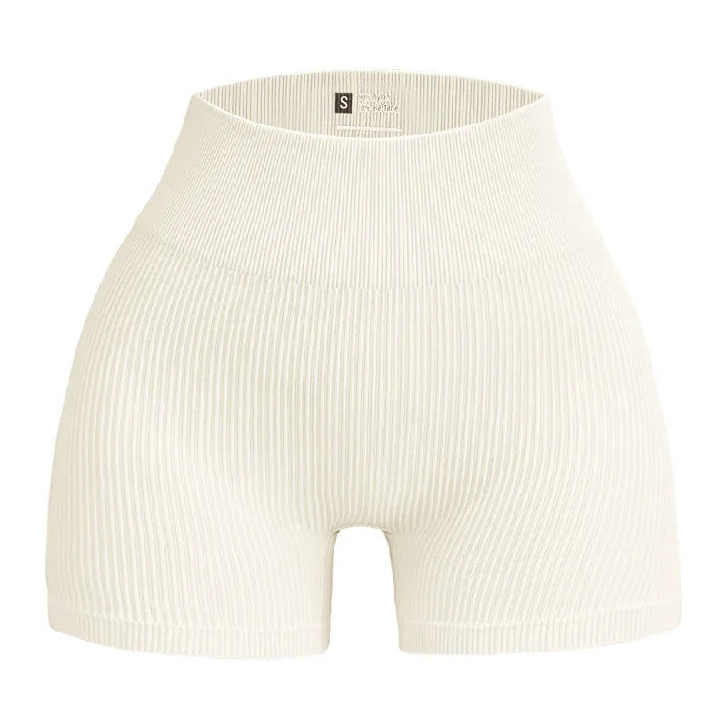 Elite Ribbed Contour High-Waist Shorts | Earth-Tone Sculpt & Shape 🤎✨
