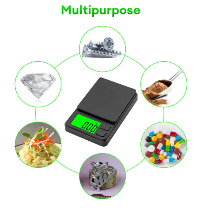 Elite Macro Scale 0.1g Precision 🎯 Portable Digital Food Scale with Backlit LCD