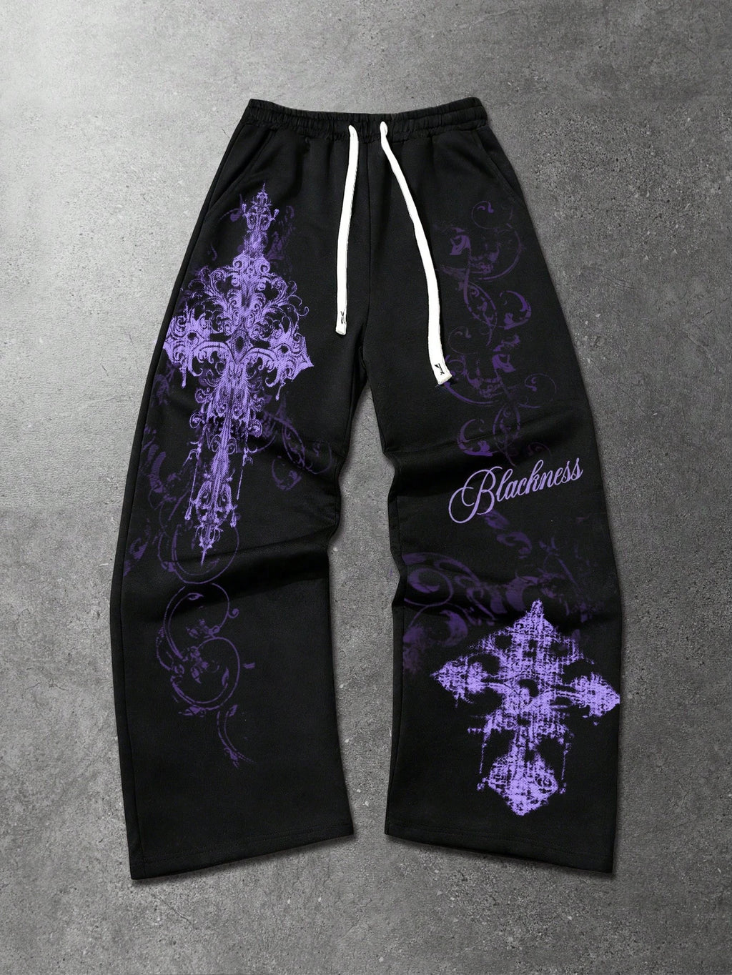 AeroFit Unisex Y2K Dark Streetwear Pants | Premium Loose-Fit & Rare Aesthetic ⚡🔮