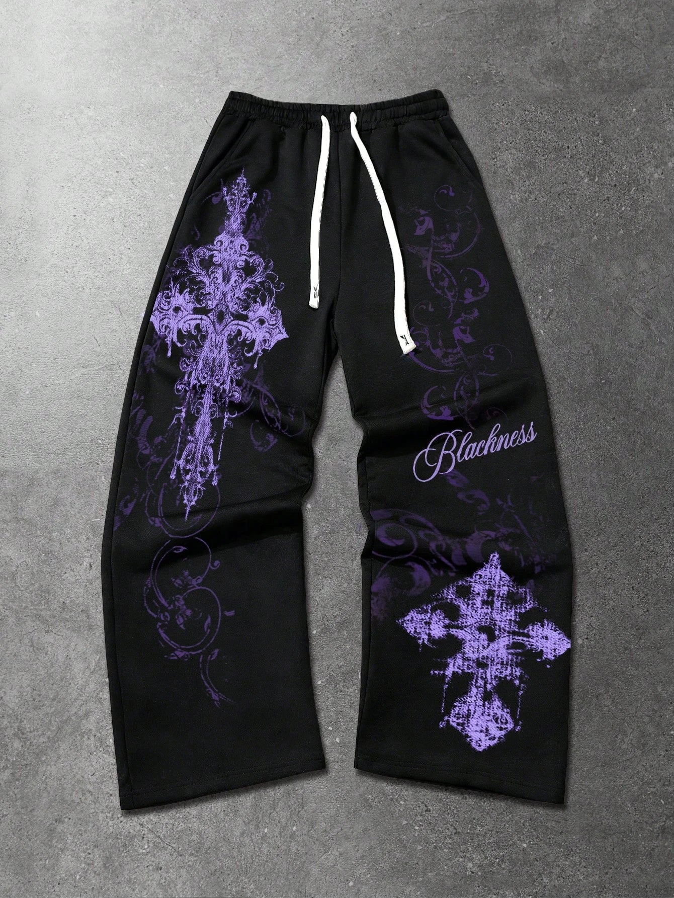 AeroFit Unisex Y2K Dark Streetwear Pants | Premium Loose-Fit & Rare Aesthetic ⚡🔮