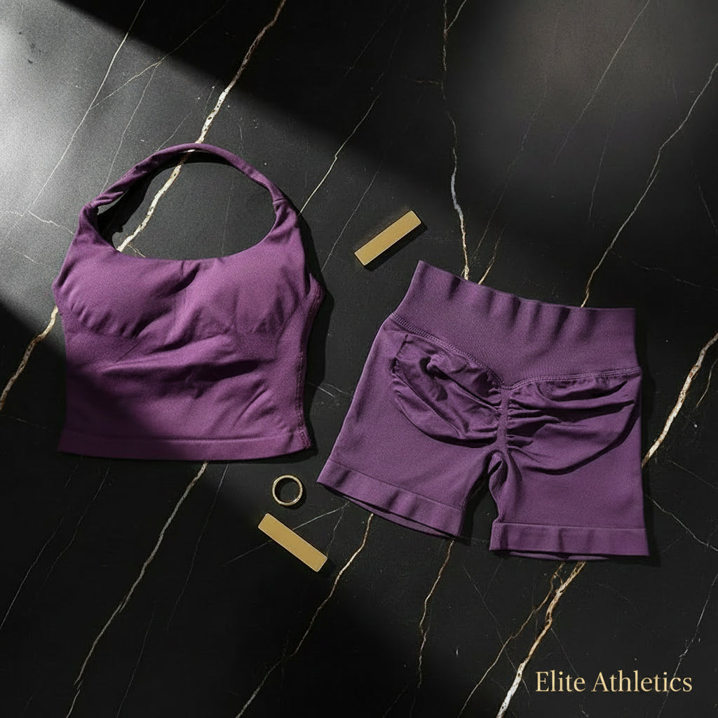 Elite Sculpt 2-Piece Yoga Set | Seamless High-Waist Contour