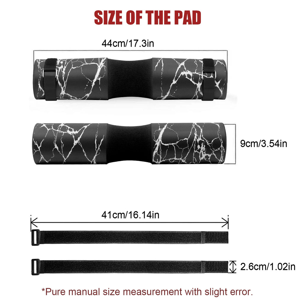 Elite Marble Barbell Pad™ – Zero Neck & Hip Pain Support 🛡️🔥