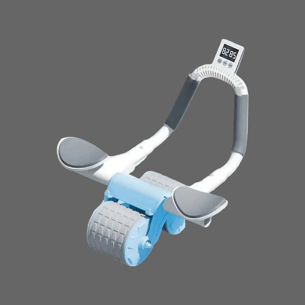 Elite Pro Core-Sculpt: Automatic Rebound Ab Wheel with Smart Display
